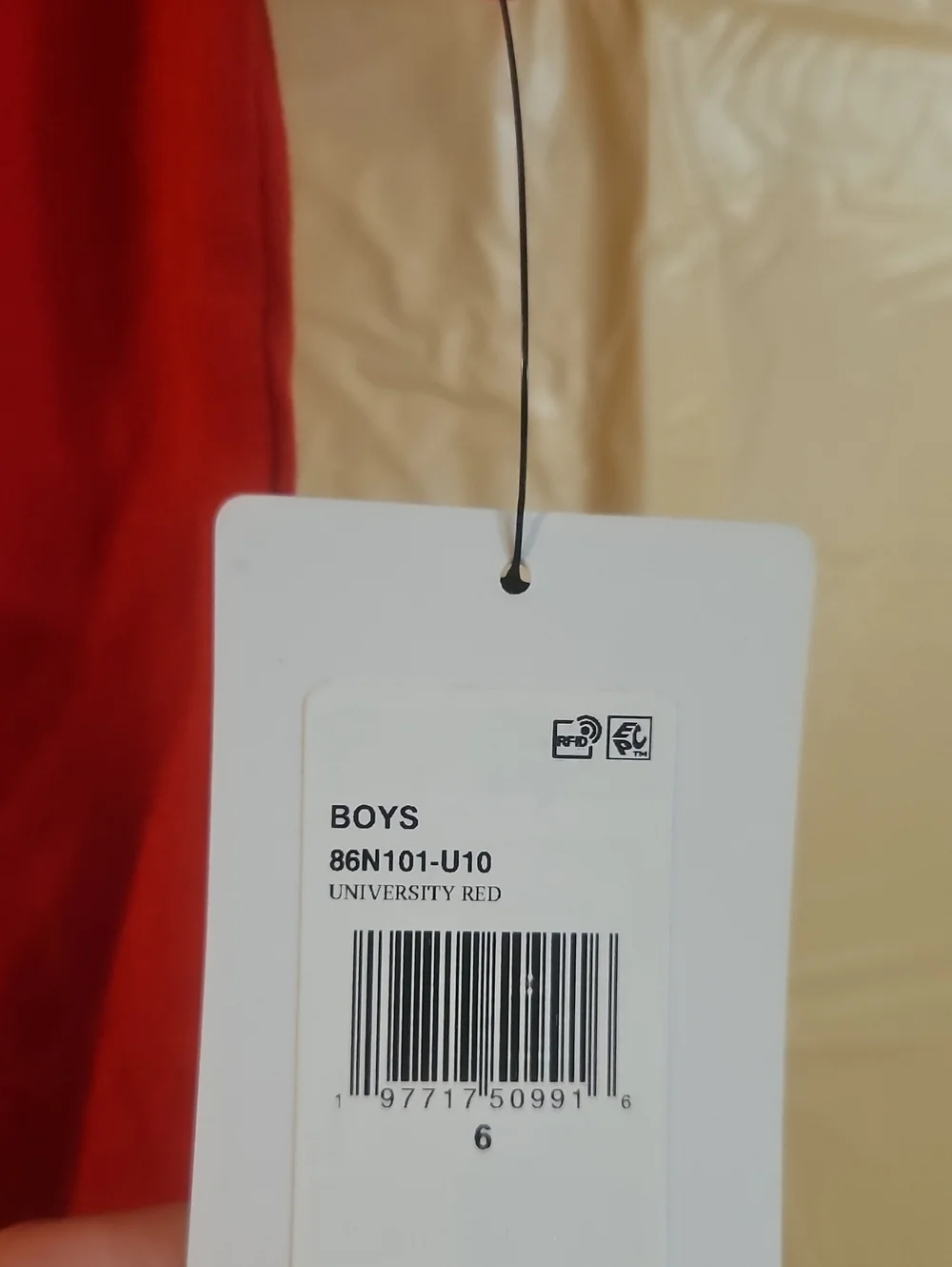Nike Little Boys' Swooshman T-Shirt: RED: NEW WITH TAGS: SIZE 6